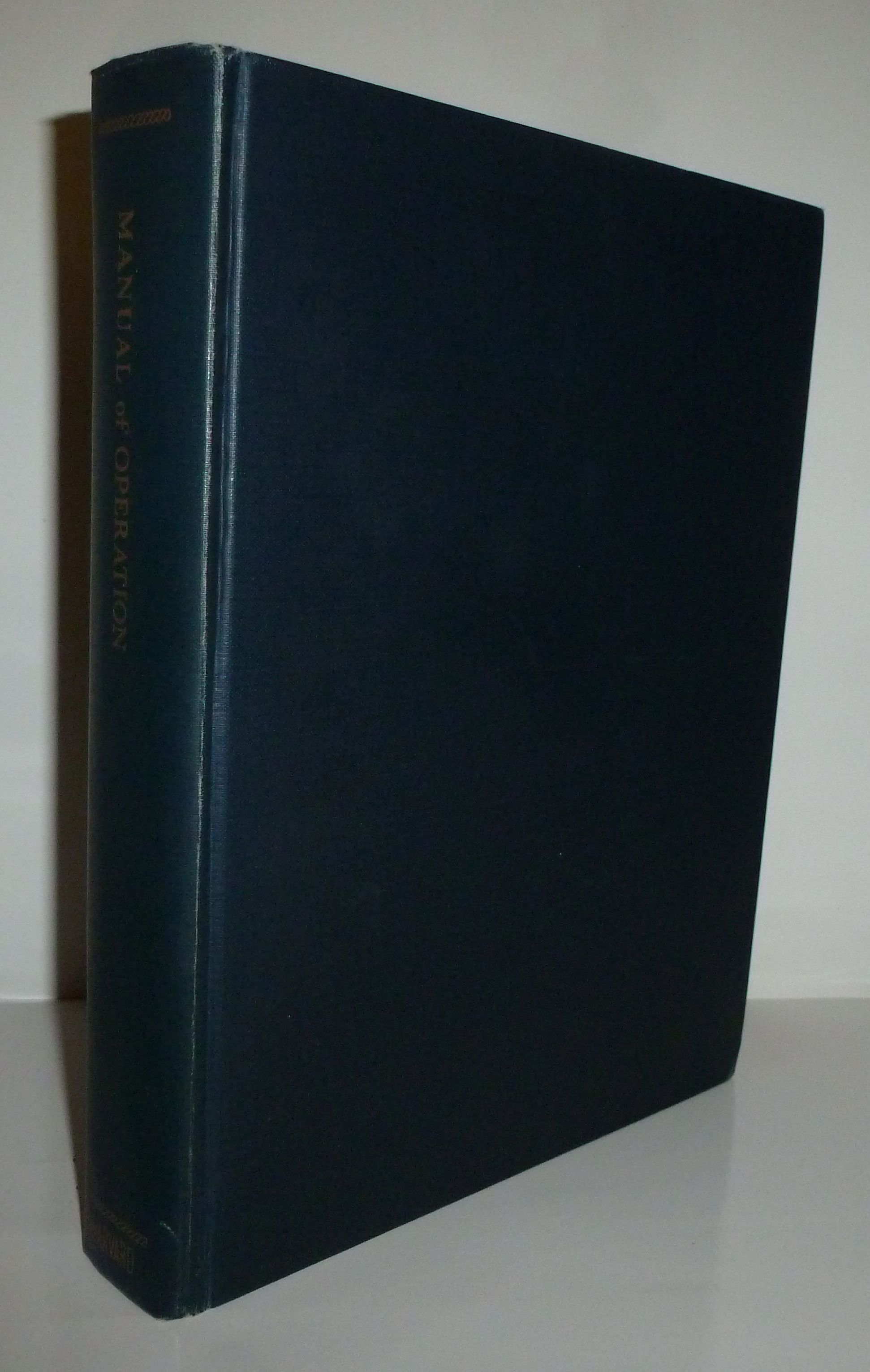 A Manual of Operation for the Automatic Sequence Controlled Calculator