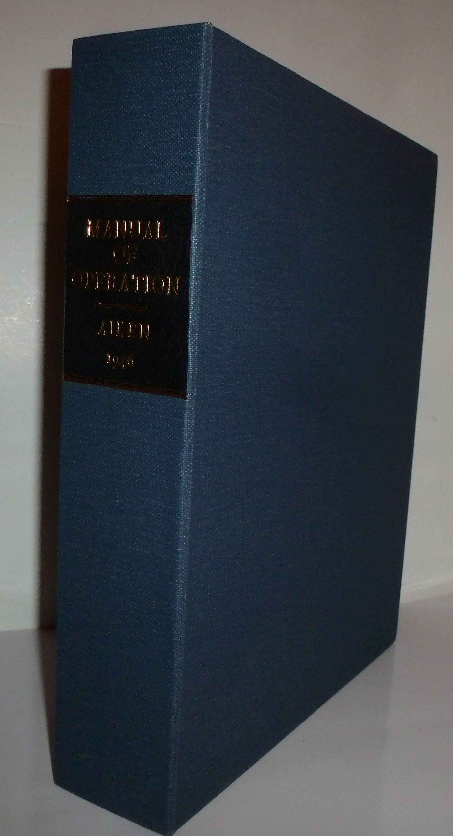 A Manual of Operation for the Automatic Sequence Controlled Calculator